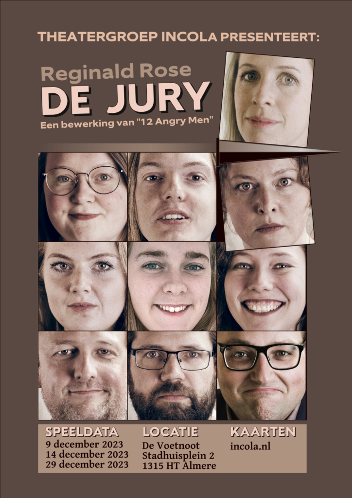 Poster "De Jury" - Theatergroep Incola